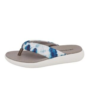 Hey Dude Women’s Julie Tye Die Blue/White Flip Flops/Sandals | NEW/NWT!!